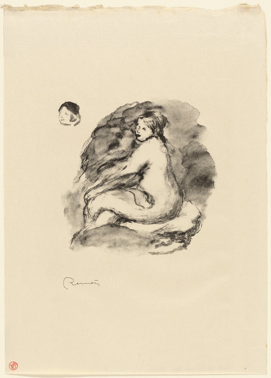 Estudo de nus femininos sentados, variante de Pierre Auguste Renoir