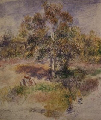 Estudo de uma árvore de Pierre Auguste Renoir