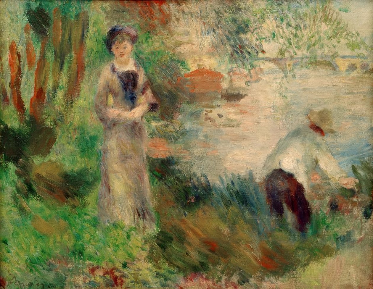 Na ilha de Chatou de Pierre Auguste Renoir