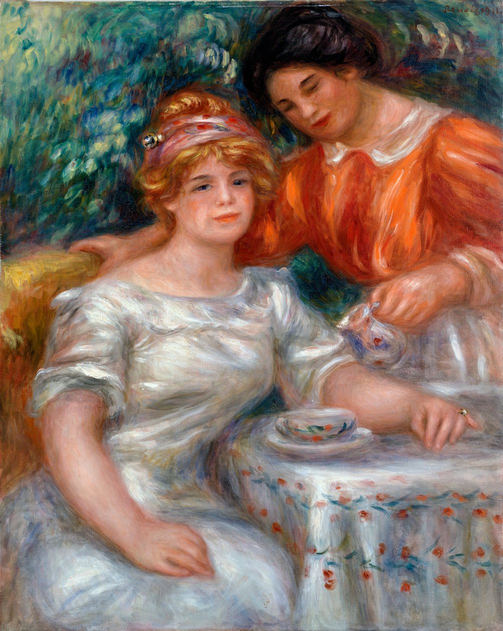 Hora do chá de Pierre Auguste Renoir