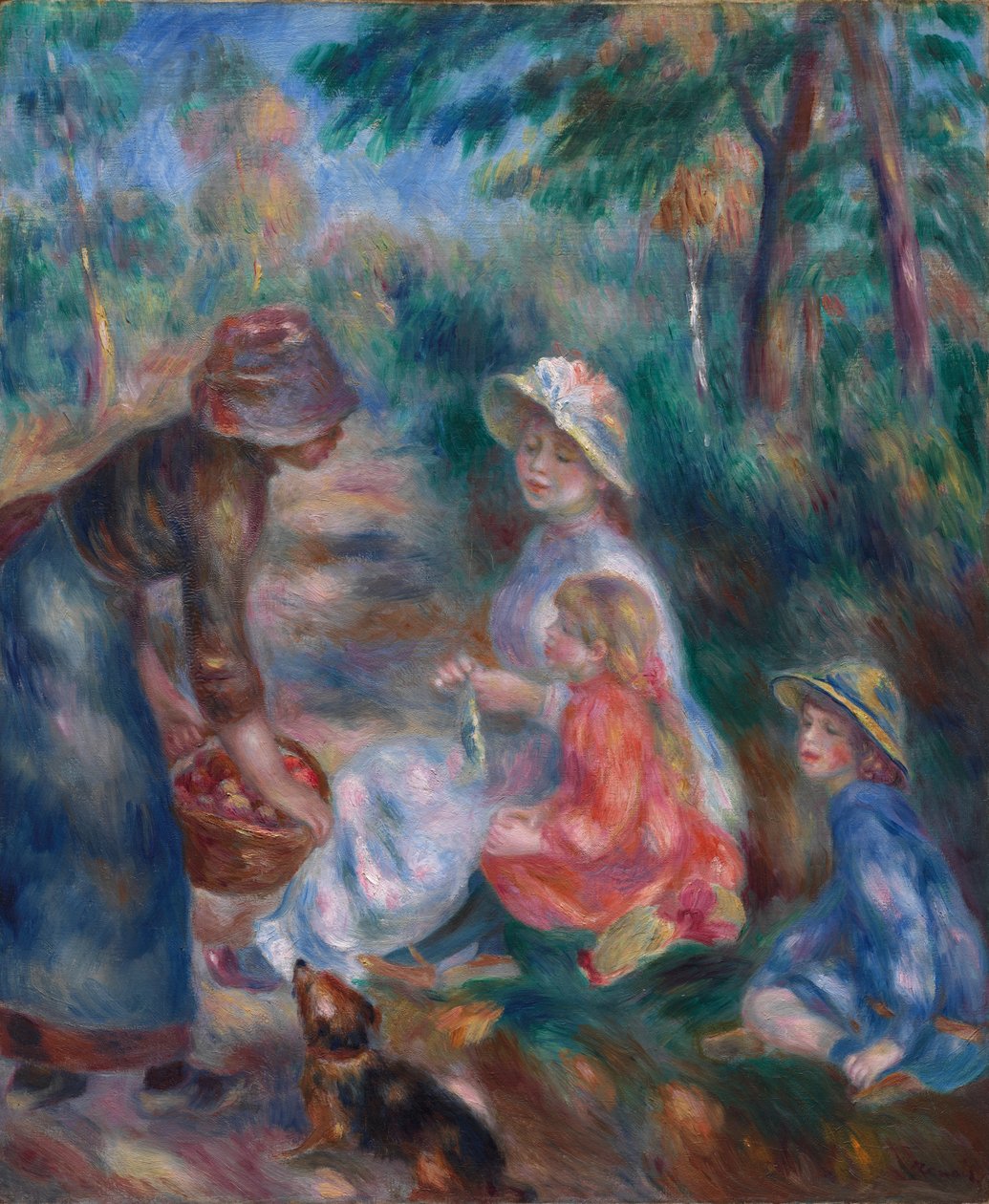 O vendedor da Apple, c. 1890 de Pierre Auguste Renoir