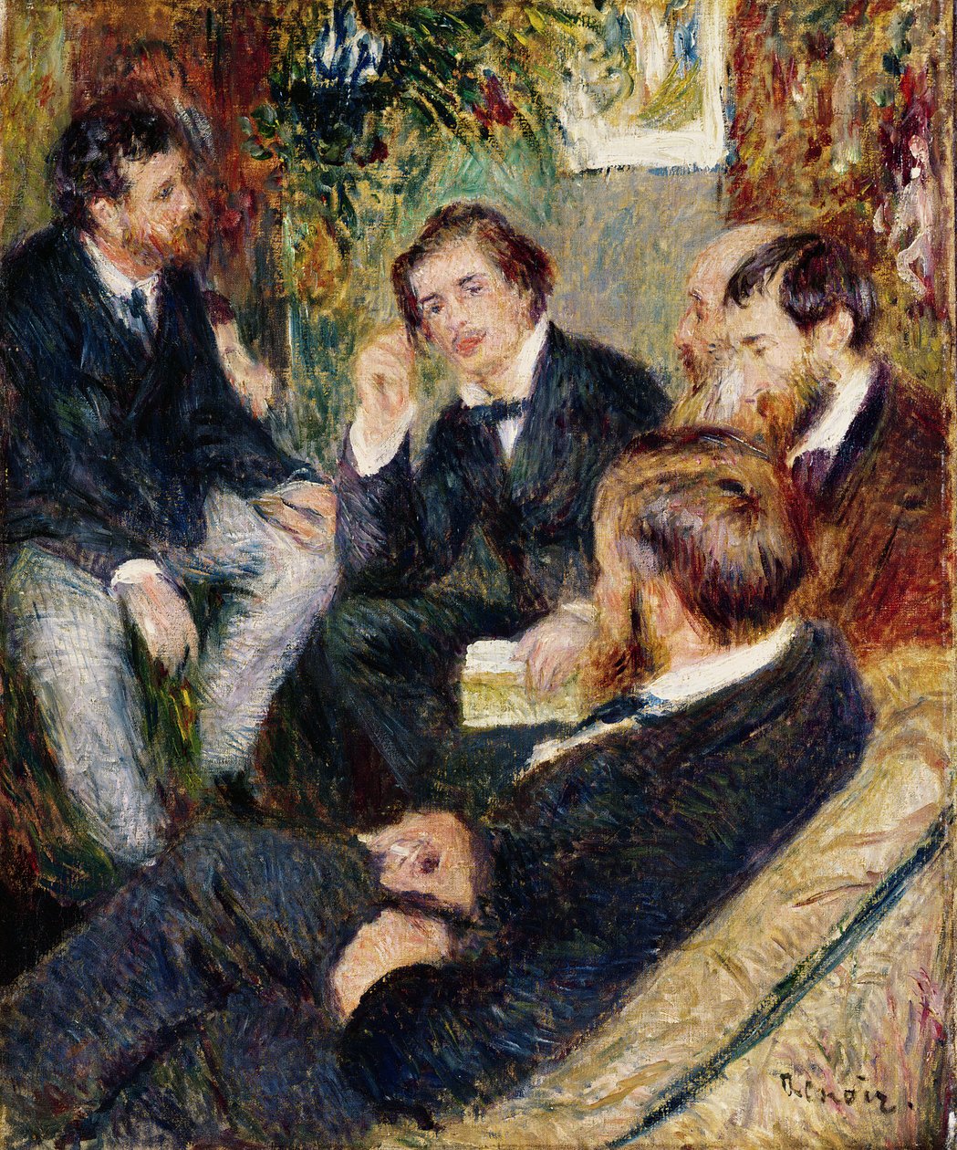 O estúdio do artista, Rue Saint-Georges, 1876 de Pierre Auguste Renoir