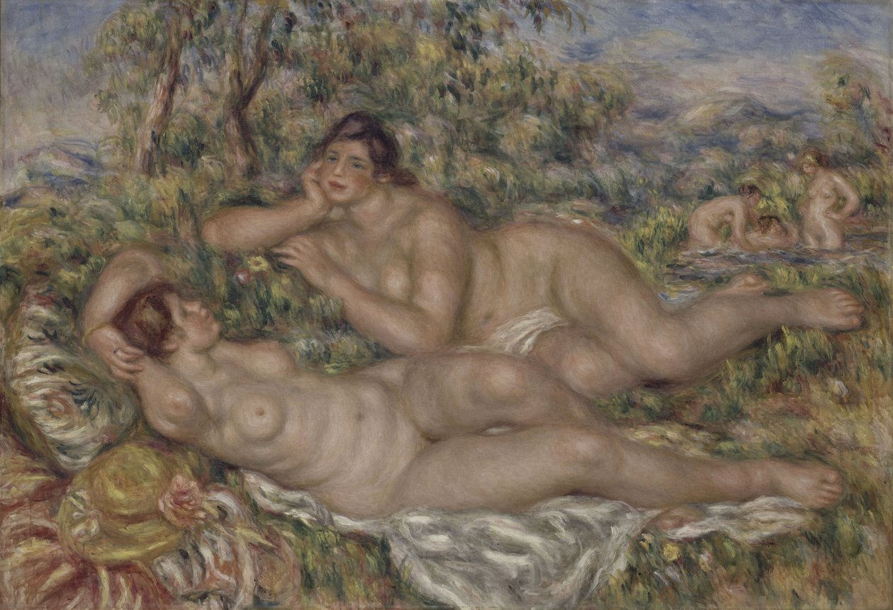 Os banhistas, 1918-1919 de Pierre Auguste Renoir