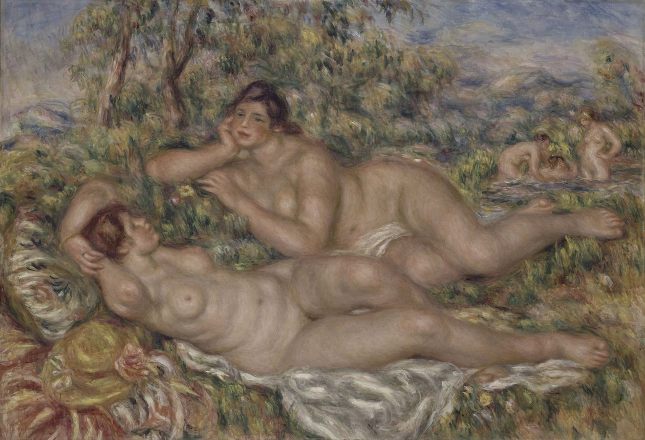 The Bathers, c.1918-19 (óleo sobre tela) de Pierre Auguste Renoir