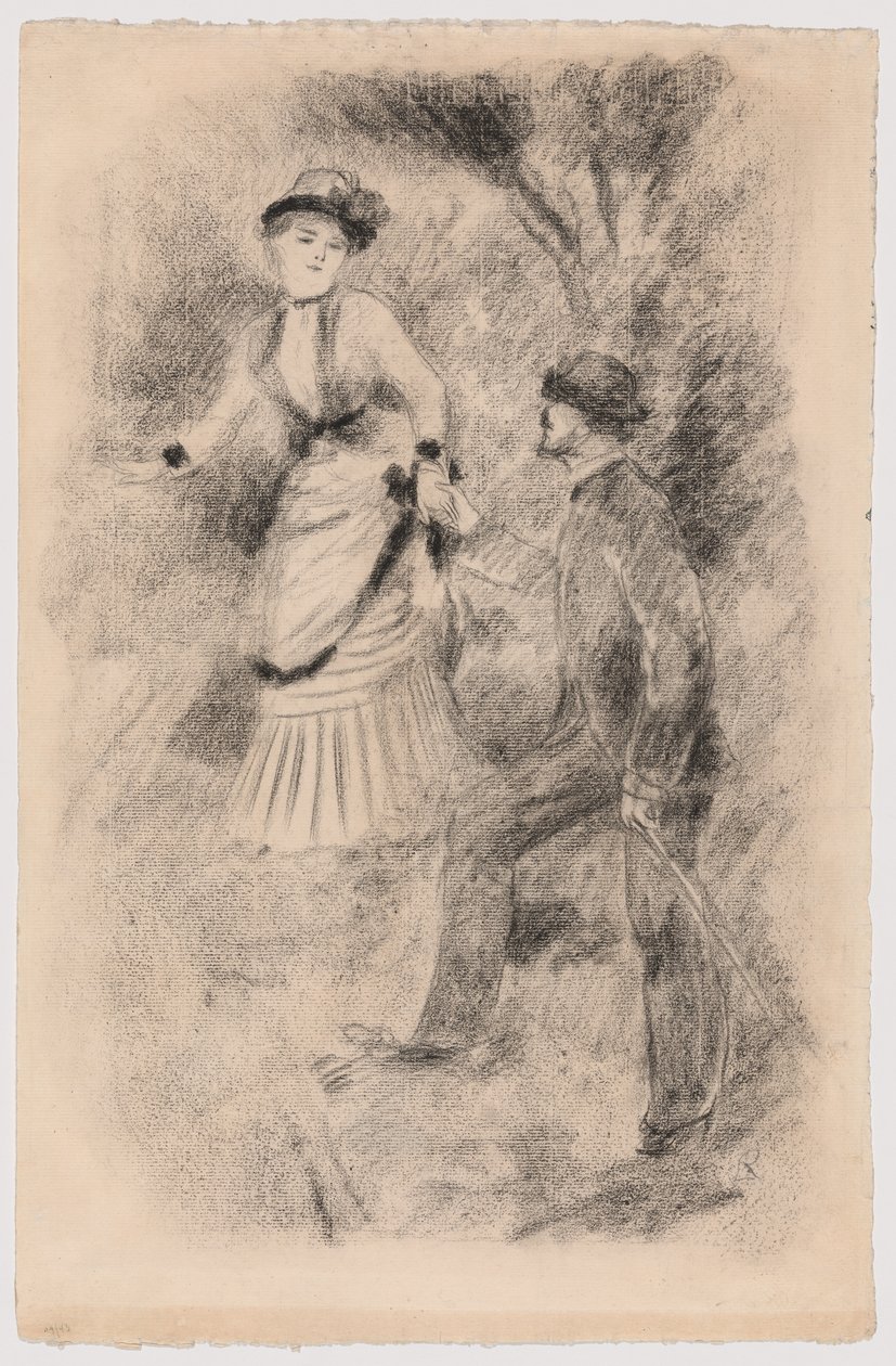 A descida do cume: Jean Martin segura Hélène, a filha do banqueiro (ilustração para "L