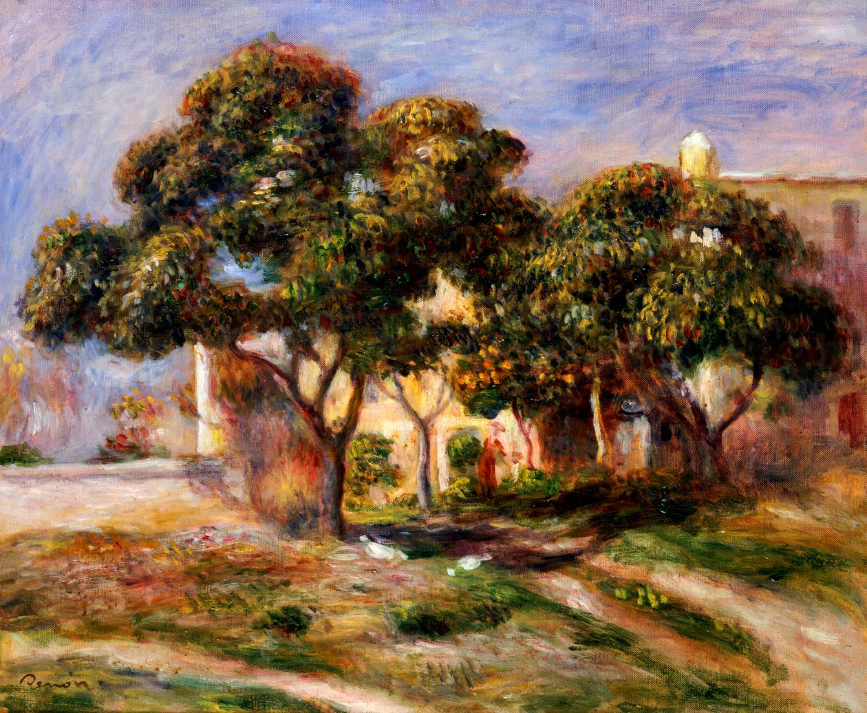 As árvores de nêspera de Pierre Auguste Renoir