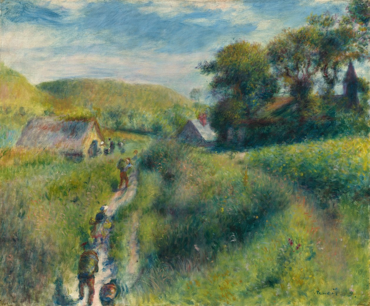 A colheita do mexilhão, 1879. de Pierre Auguste Renoir