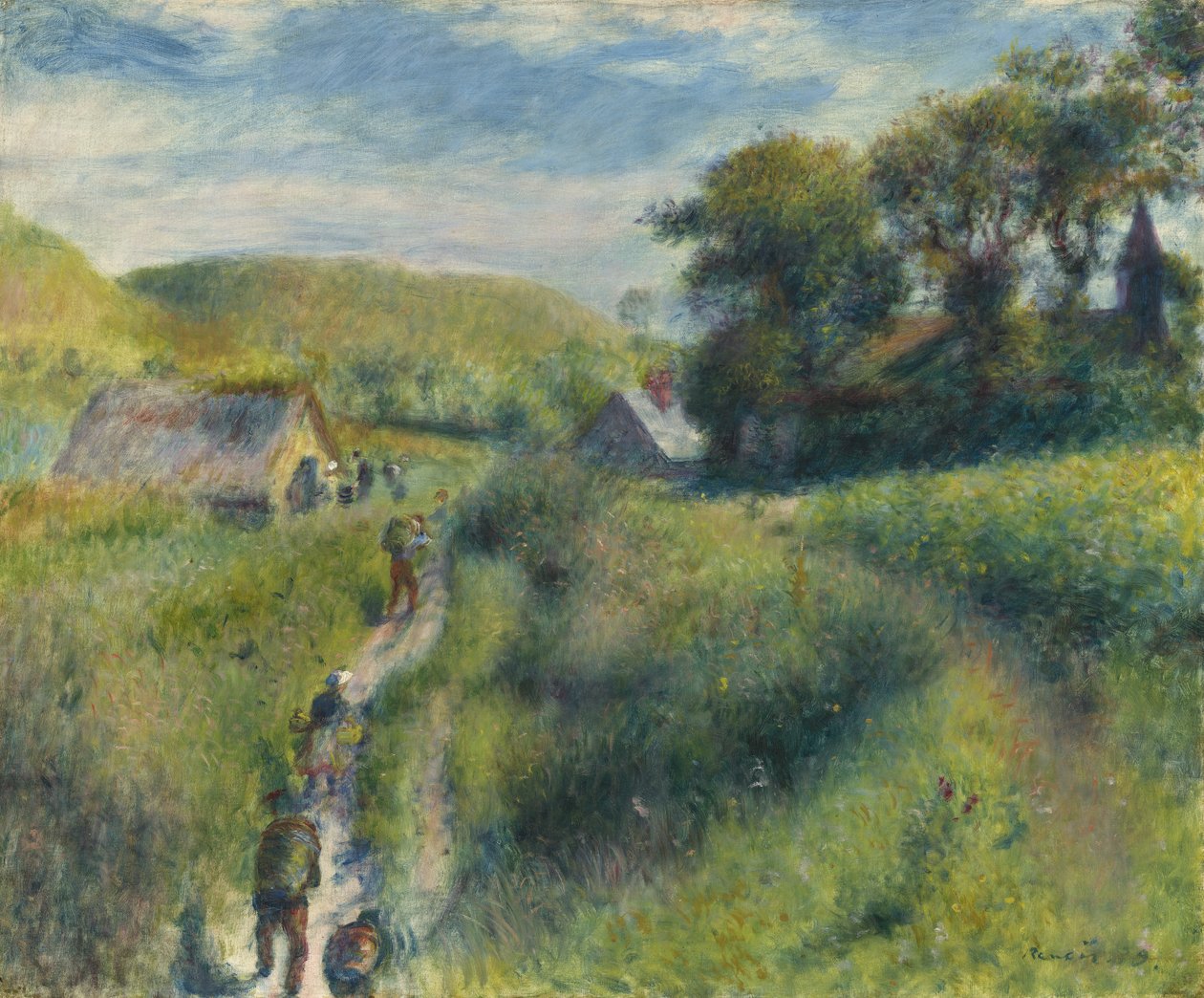 A colheita do mexilhão, 1879 de Pierre Auguste Renoir
