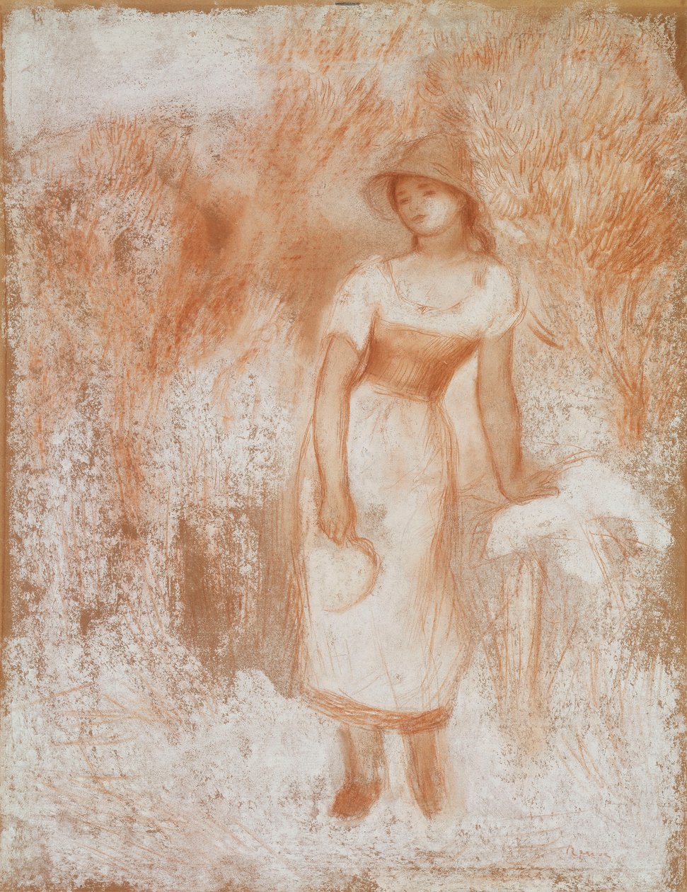 O Ceifador, c.1890 de Pierre Auguste Renoir