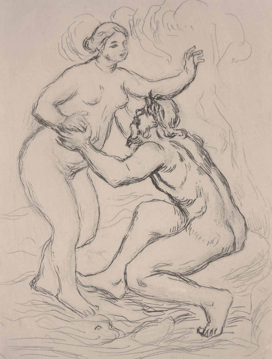 O rio Scamander, c.1900 (gravura) de Pierre Auguste Renoir