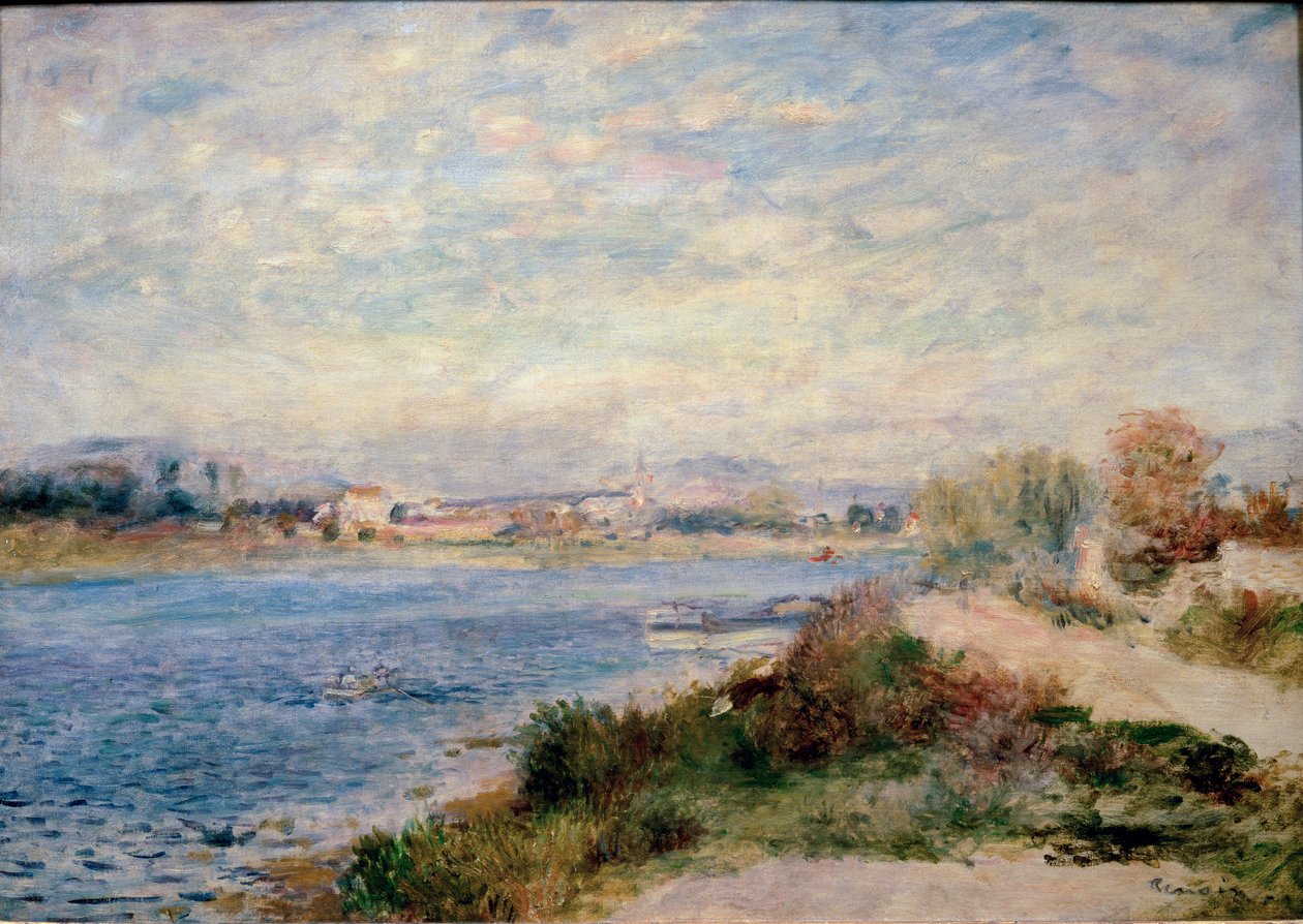 O Sena em Argenteuil de Pierre Auguste Renoir