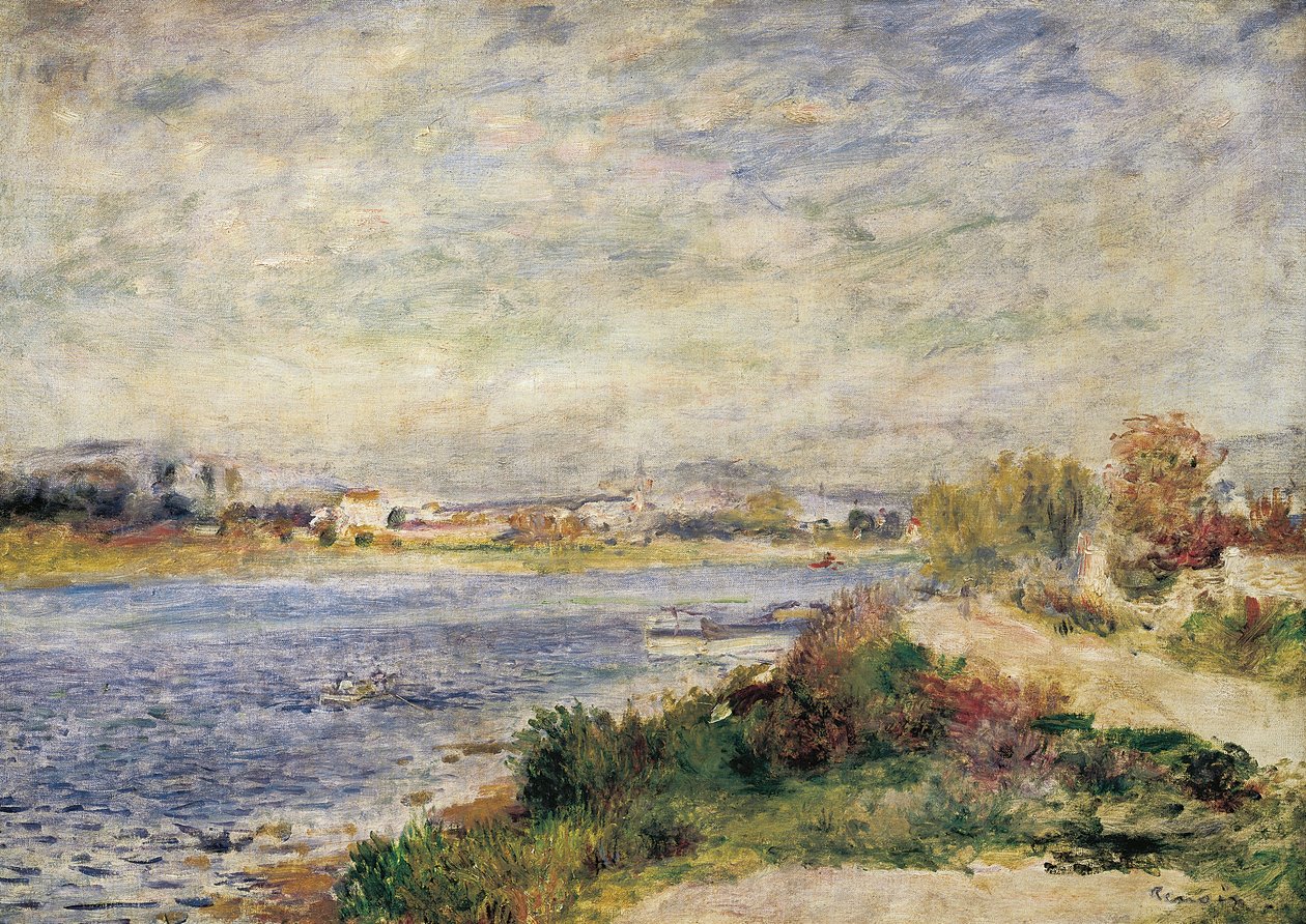 O Sena em Argenteuil, por Pierre-Auguste Renoir de Pierre Auguste Renoir