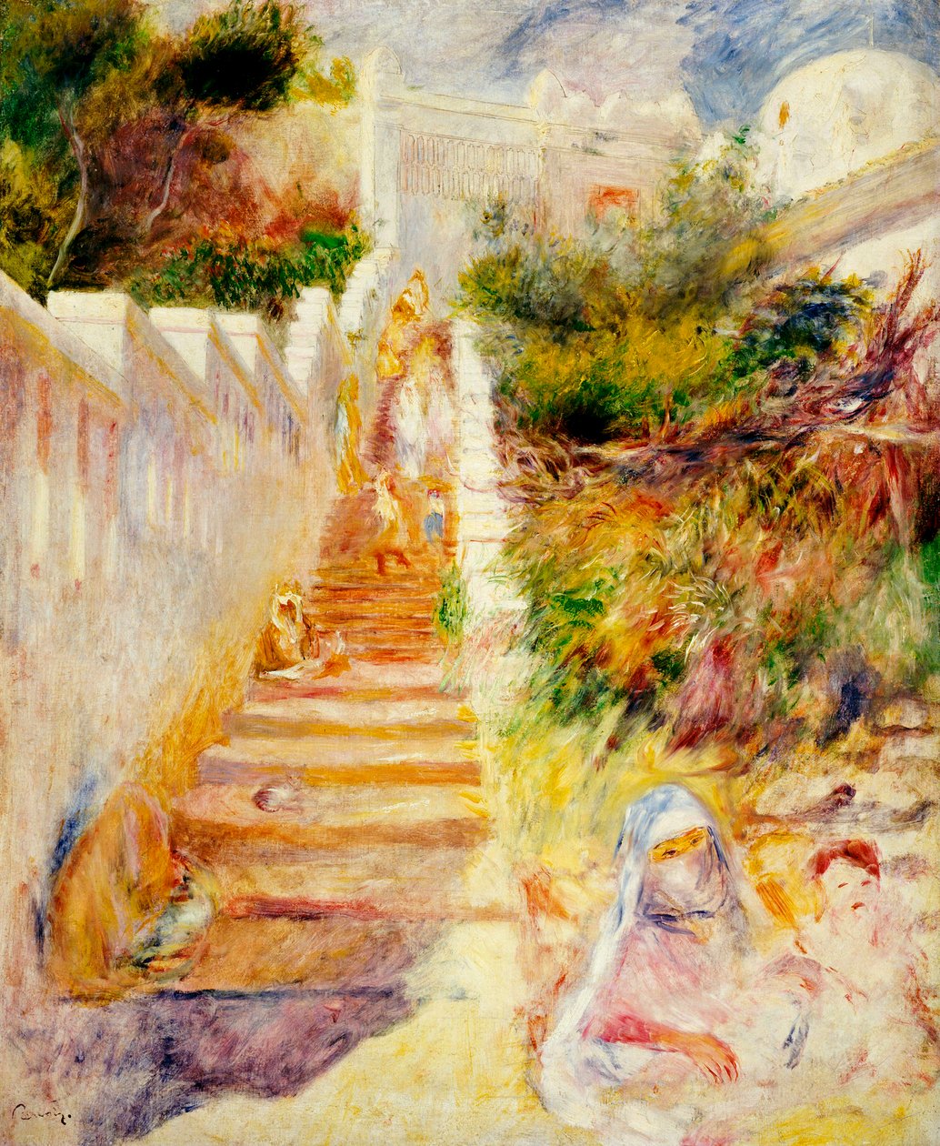 Os Passos, Argel, c.1882 de Pierre Auguste Renoir