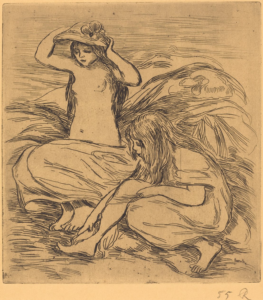 As Duas Banhistas As Duas Banhistas, 1895. de Pierre Auguste Renoir