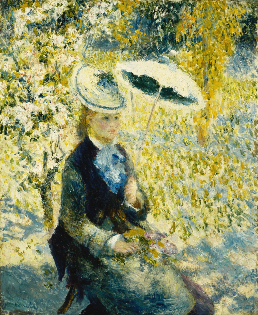 O guarda-chuva; O guarda-chuva, 1878 de Pierre Auguste Renoir
