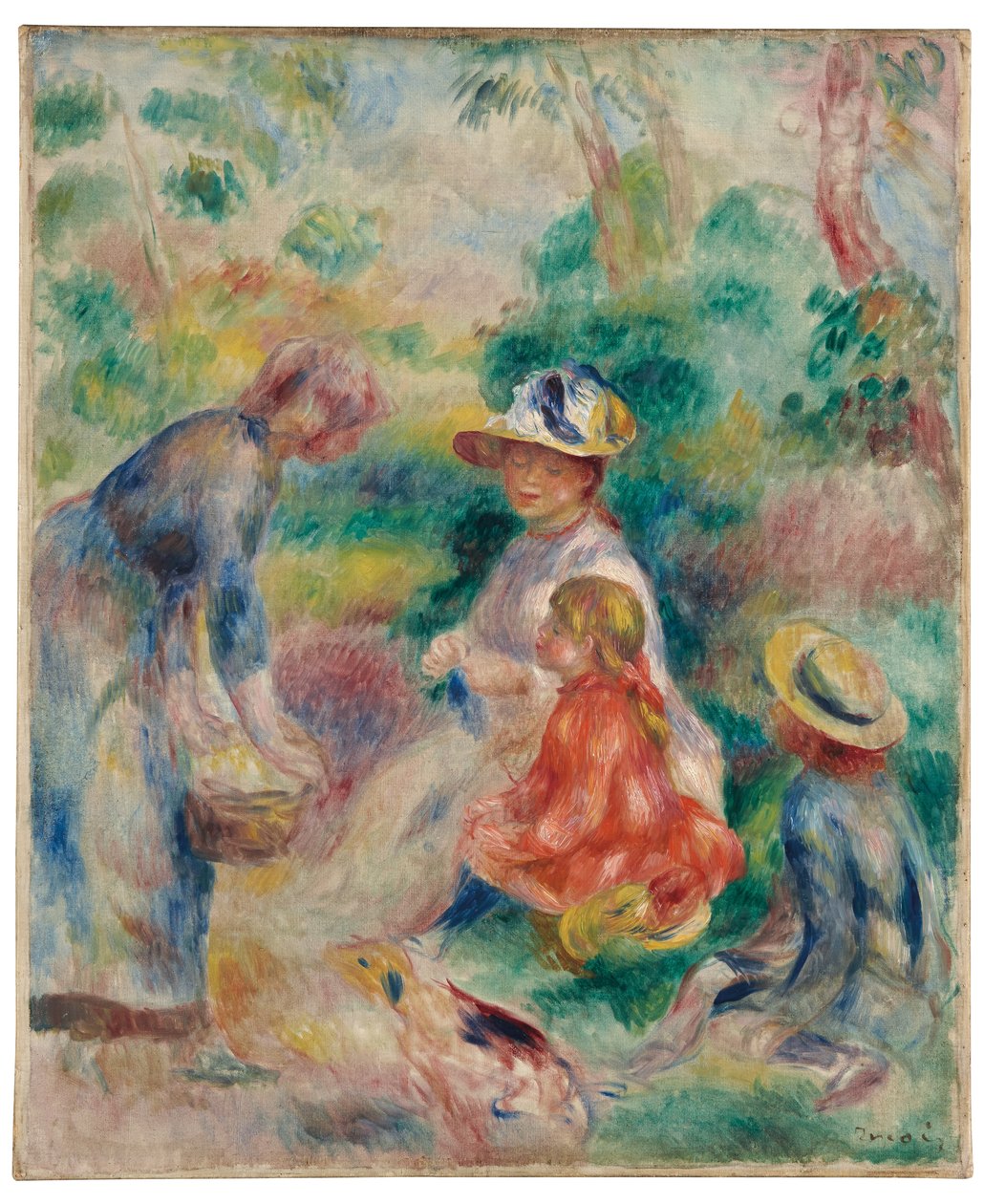 O vendedor de maçãs, 1890 de Pierre Auguste Renoir