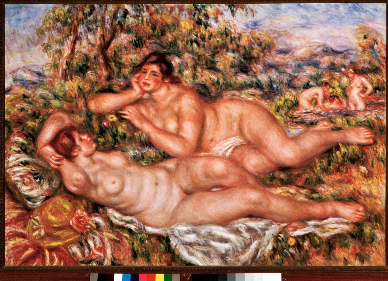 Os banhistas (óleo sobre tela de Pierre Auguste Renoir