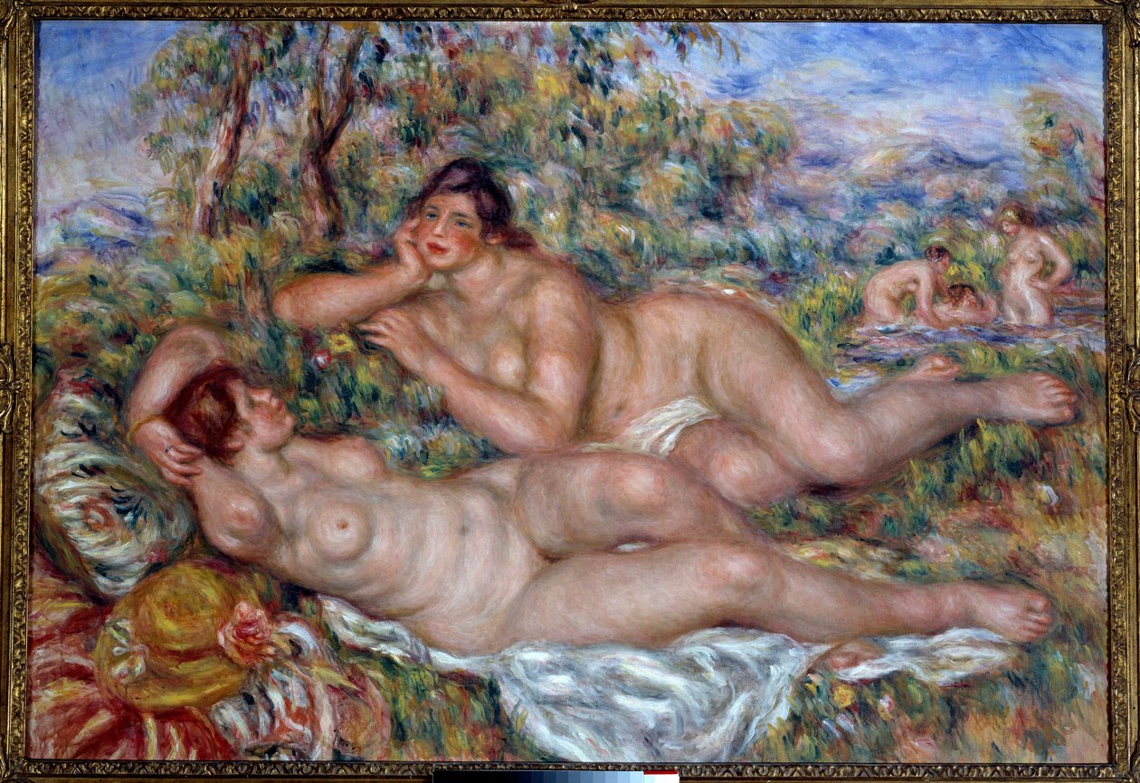 Os banhistas. Pintura de Pierre Auguste Renoir (1841-1919) de Pierre Auguste Renoir