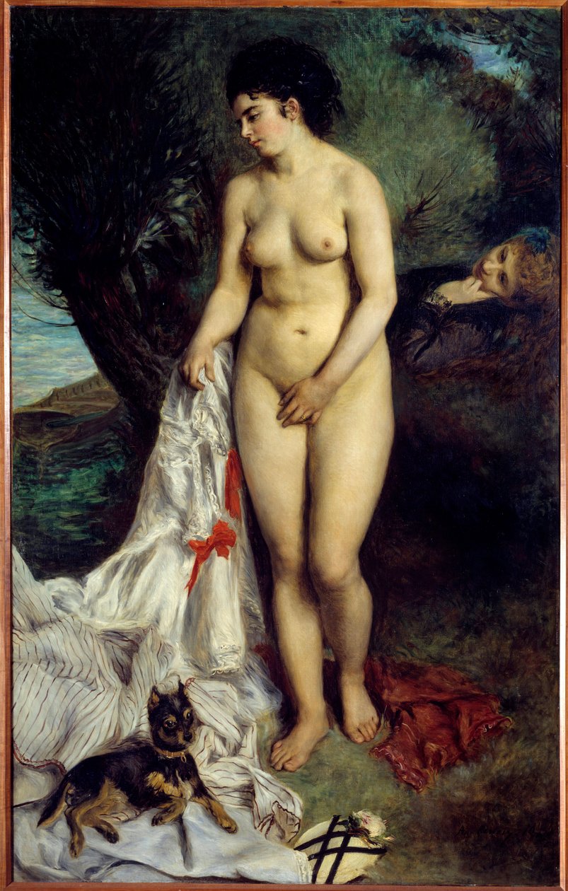 O banhista de grifos. Pintura de Pierre Auguste Renoir (1841-1919) de Pierre Auguste Renoir