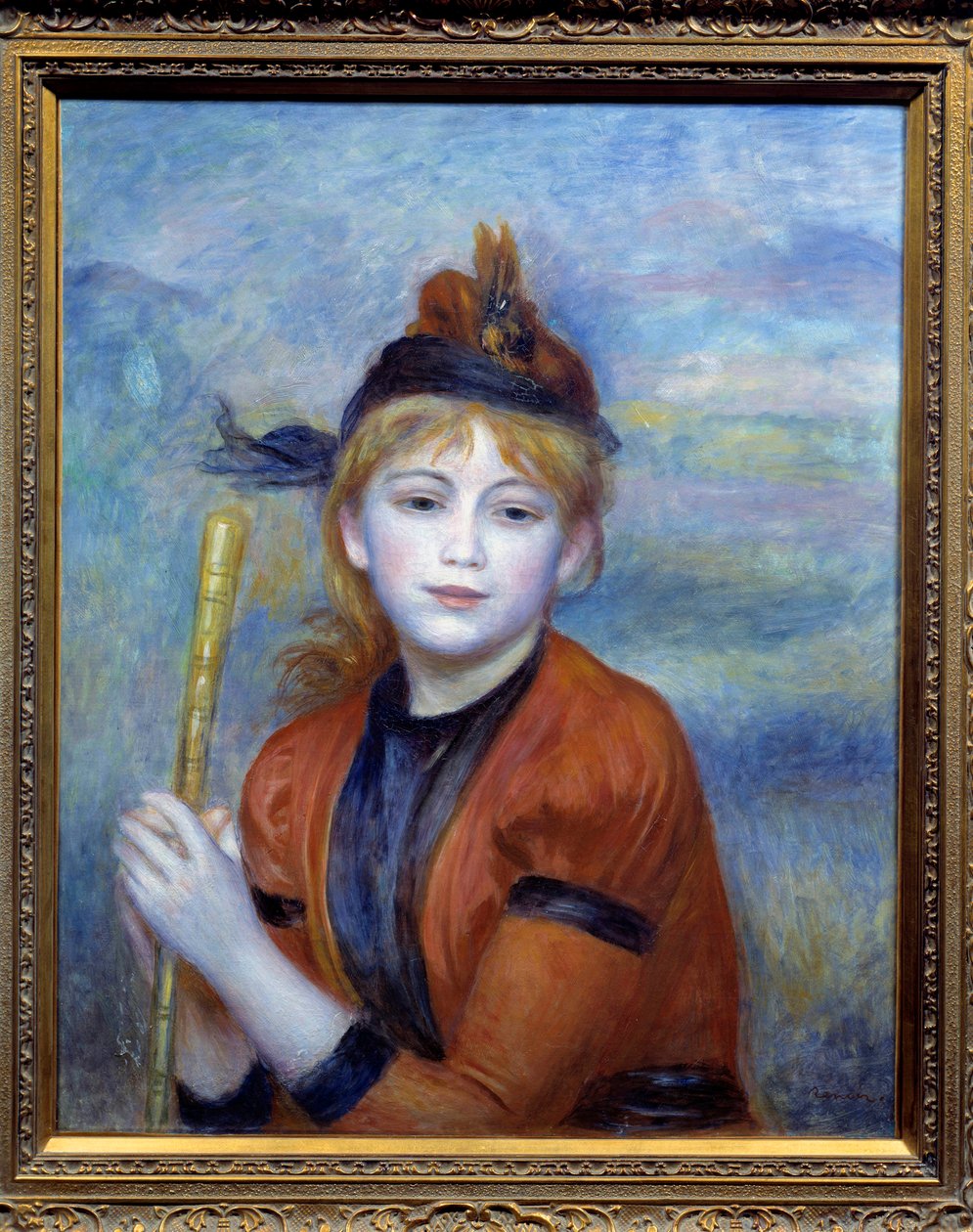 O caminhante. Pintura de Pierre Auguste Renoir (1841-1919) de Pierre Auguste Renoir