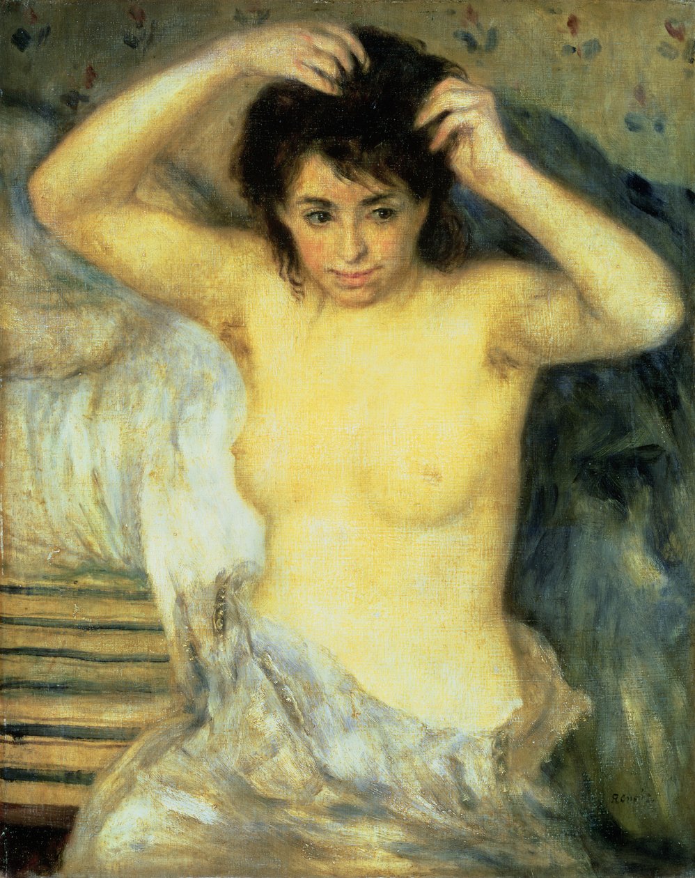 Torso, ou Before the Bath, c.1873-75 (óleo sobre tela) de Pierre Auguste Renoir