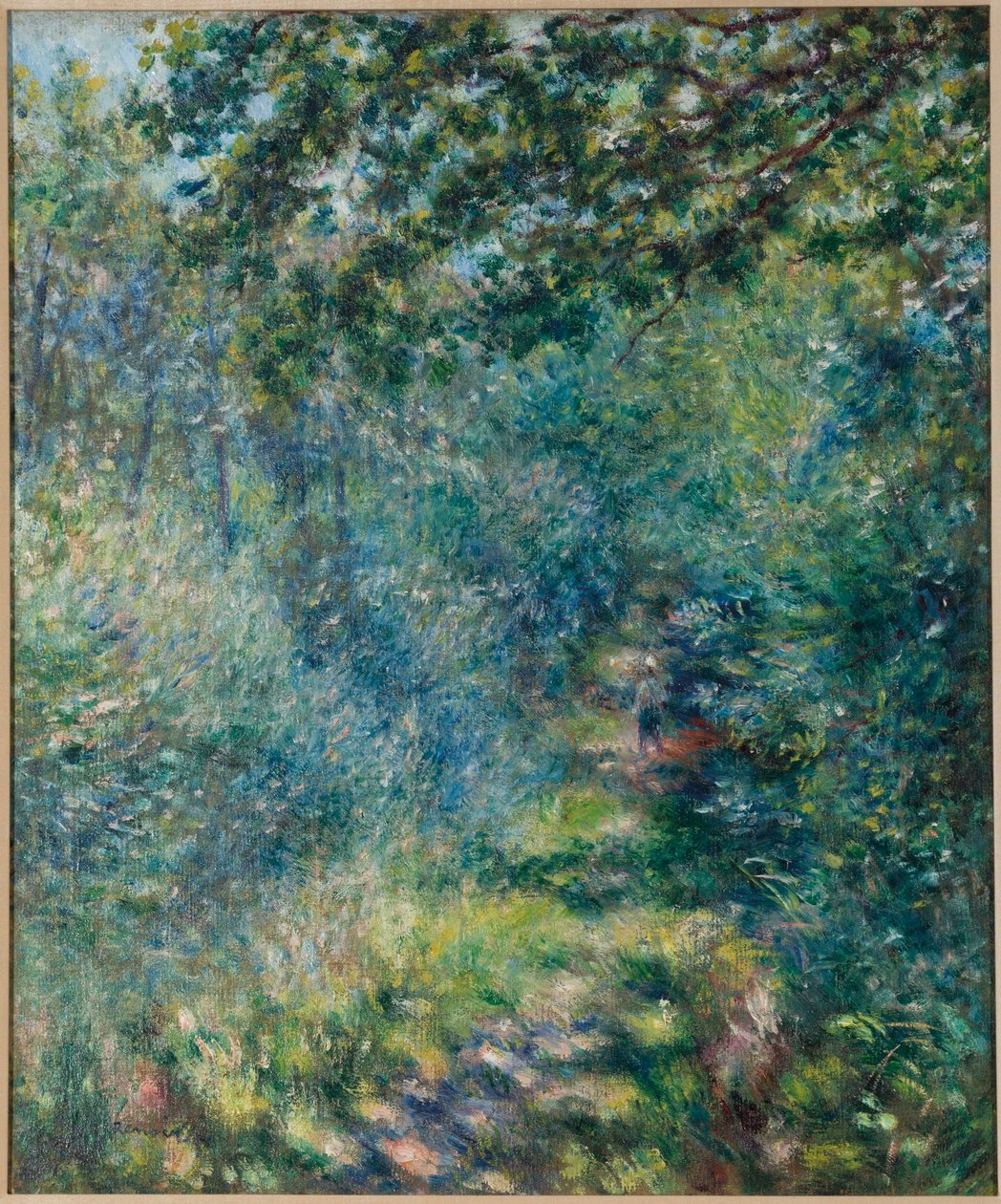 Trilha na floresta, c.1874-77 de Pierre Auguste Renoir