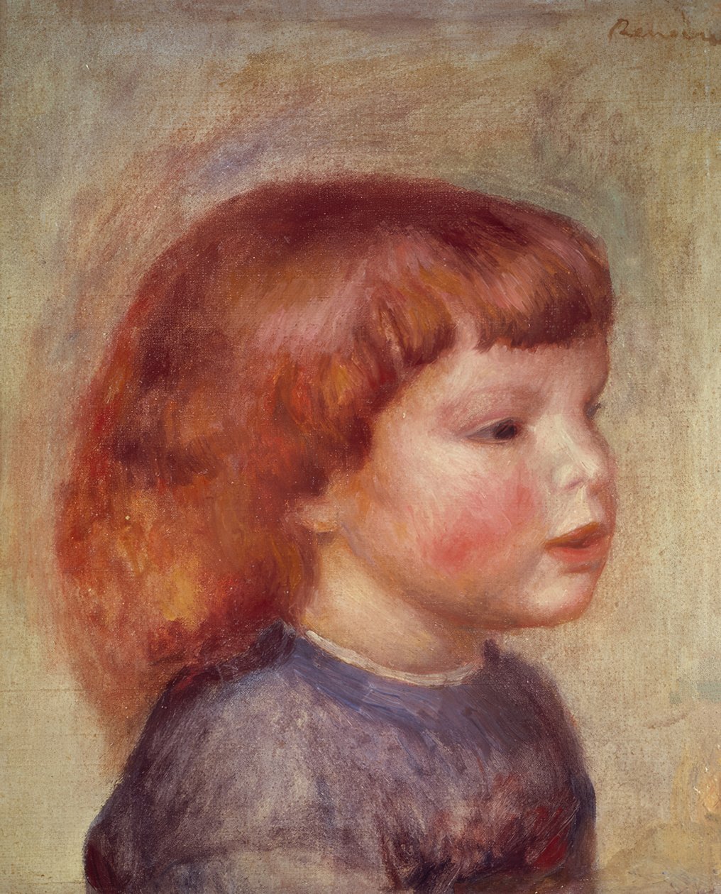 Cabeça de criança de Pierre Auguste Renoir