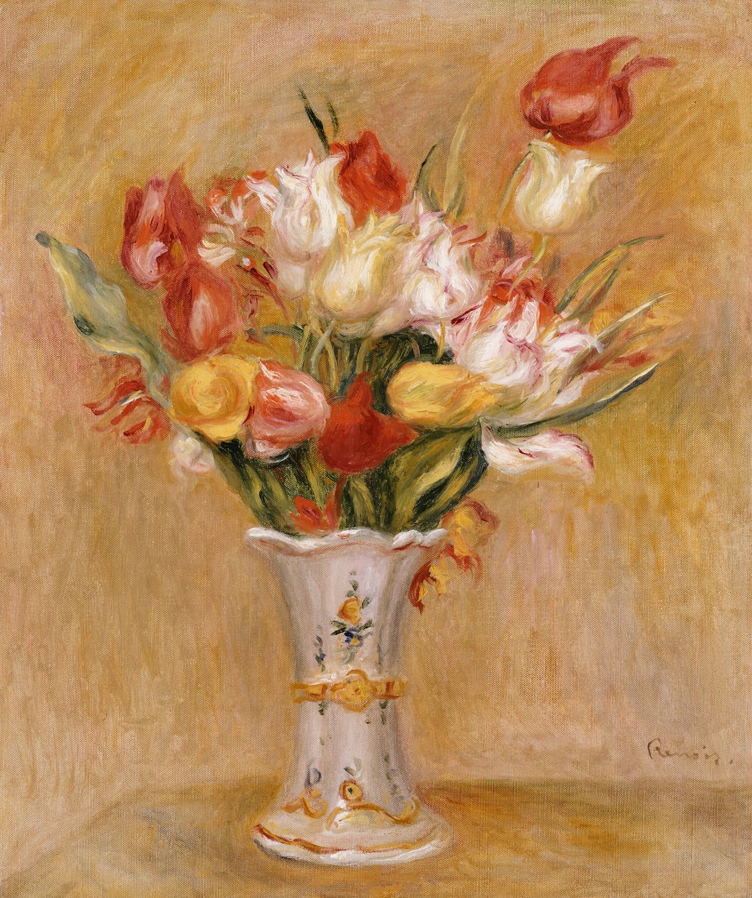 Tulipas de Pierre Auguste Renoir