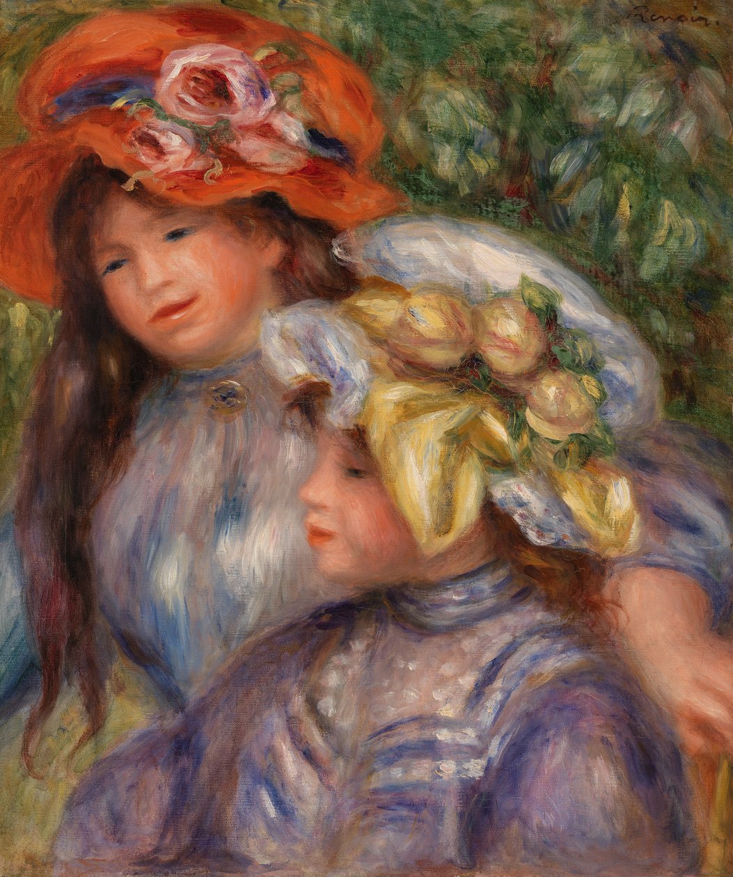 Duas raparigas de Pierre Auguste Renoir