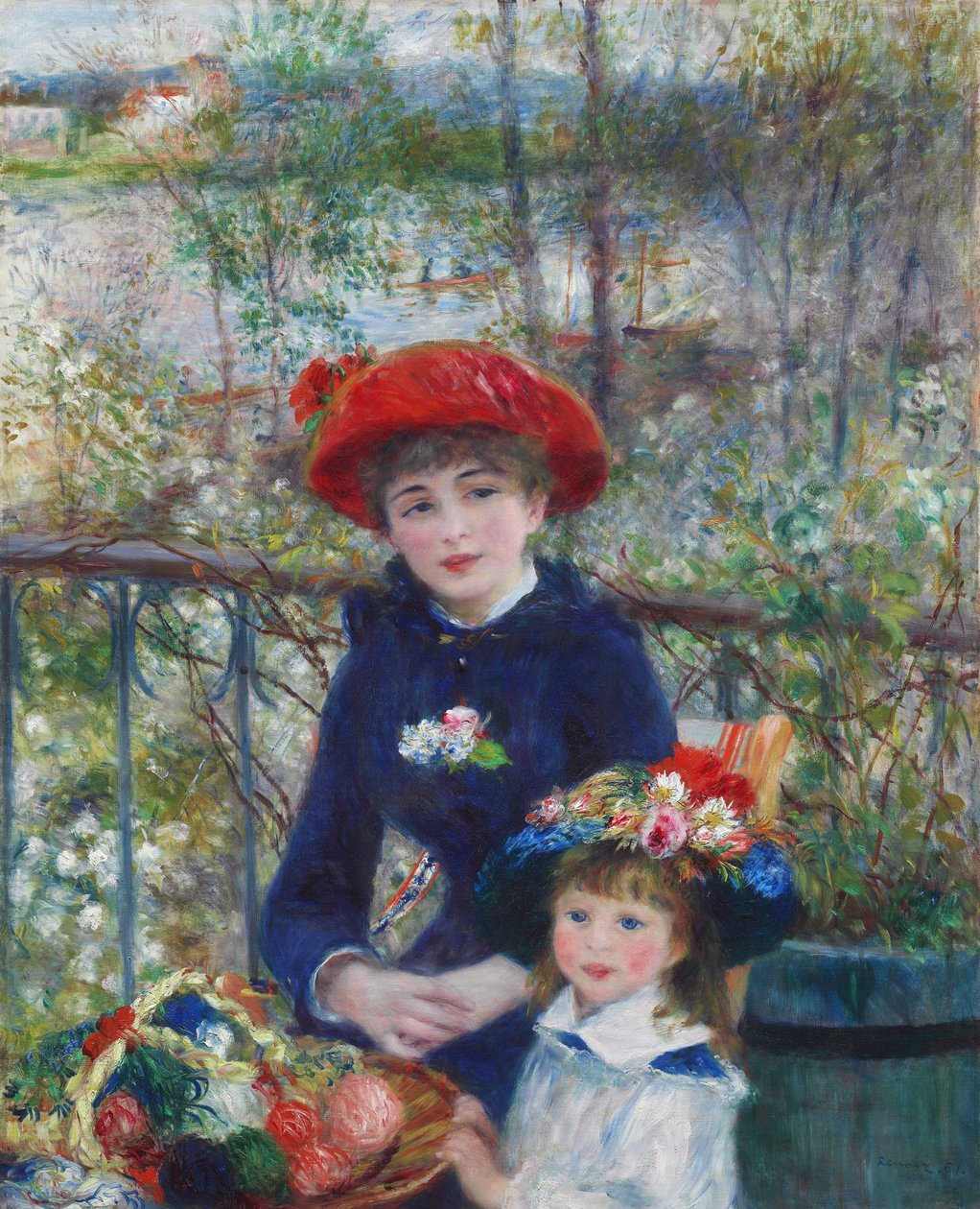 Duas irmãs (no terraço) de Pierre Auguste Renoir