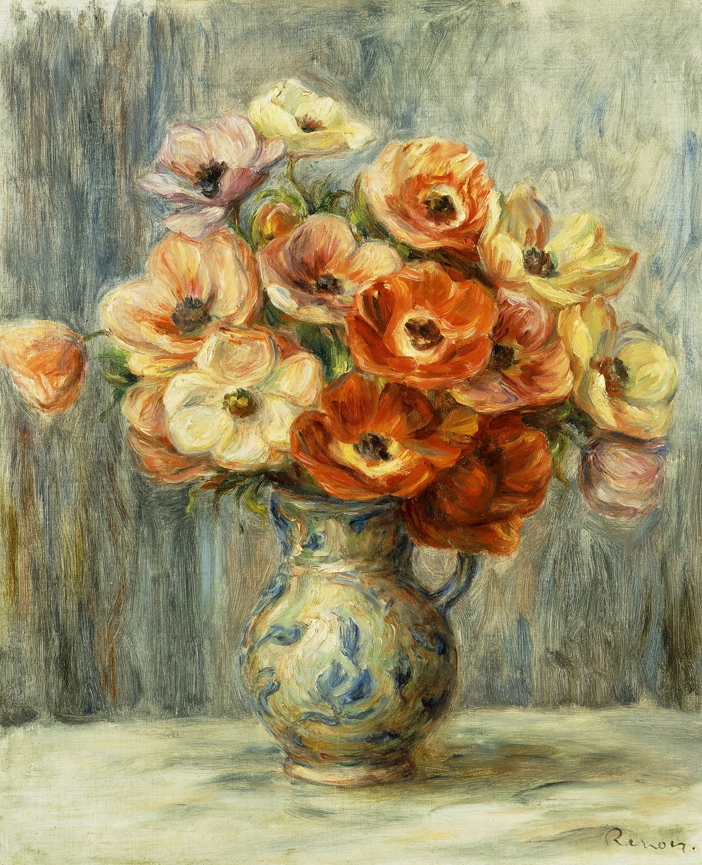 Vaso d "Anêmonas, de Pierre Auguste Renoir