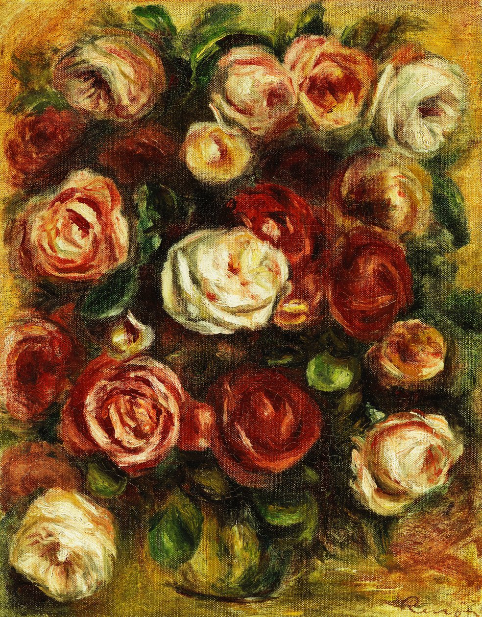 Vaso de rosas, de Pierre Auguste Renoir