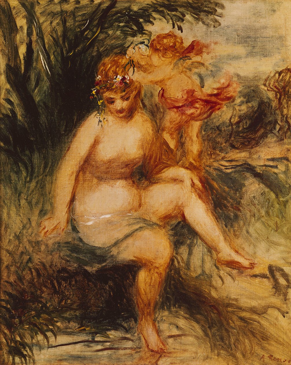 Vênus e amor de Pierre Auguste Renoir