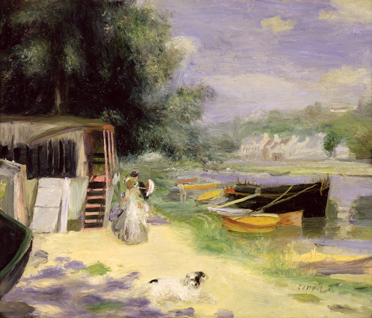 Vista de Bougival de Pierre Auguste Renoir