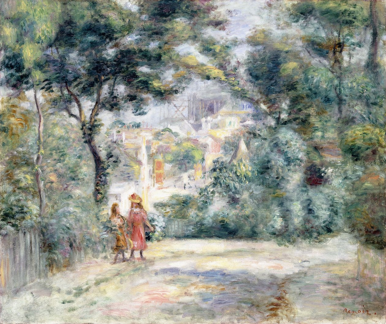 Vista de Sacre-Coeur, 1905 de Pierre Auguste Renoir
