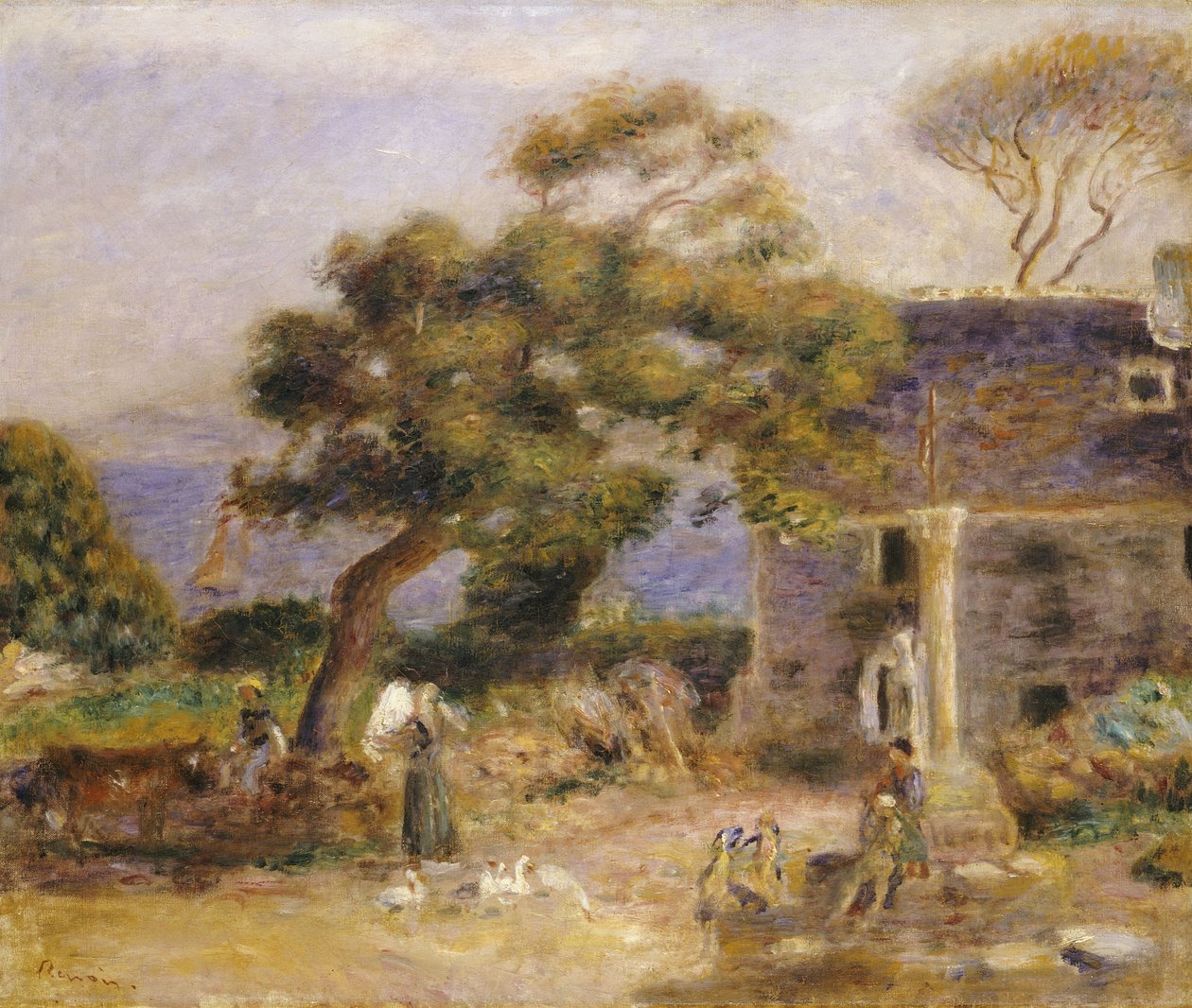 Vista de Treboul, c.1895 de Pierre Auguste Renoir