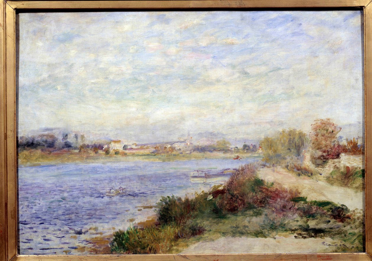 Vista do Sena em Argenteuil Pintura de Pierre Auguste Renoir (1841-1919) 1873 Sol. 0,46x0,65 m Paris, musee d