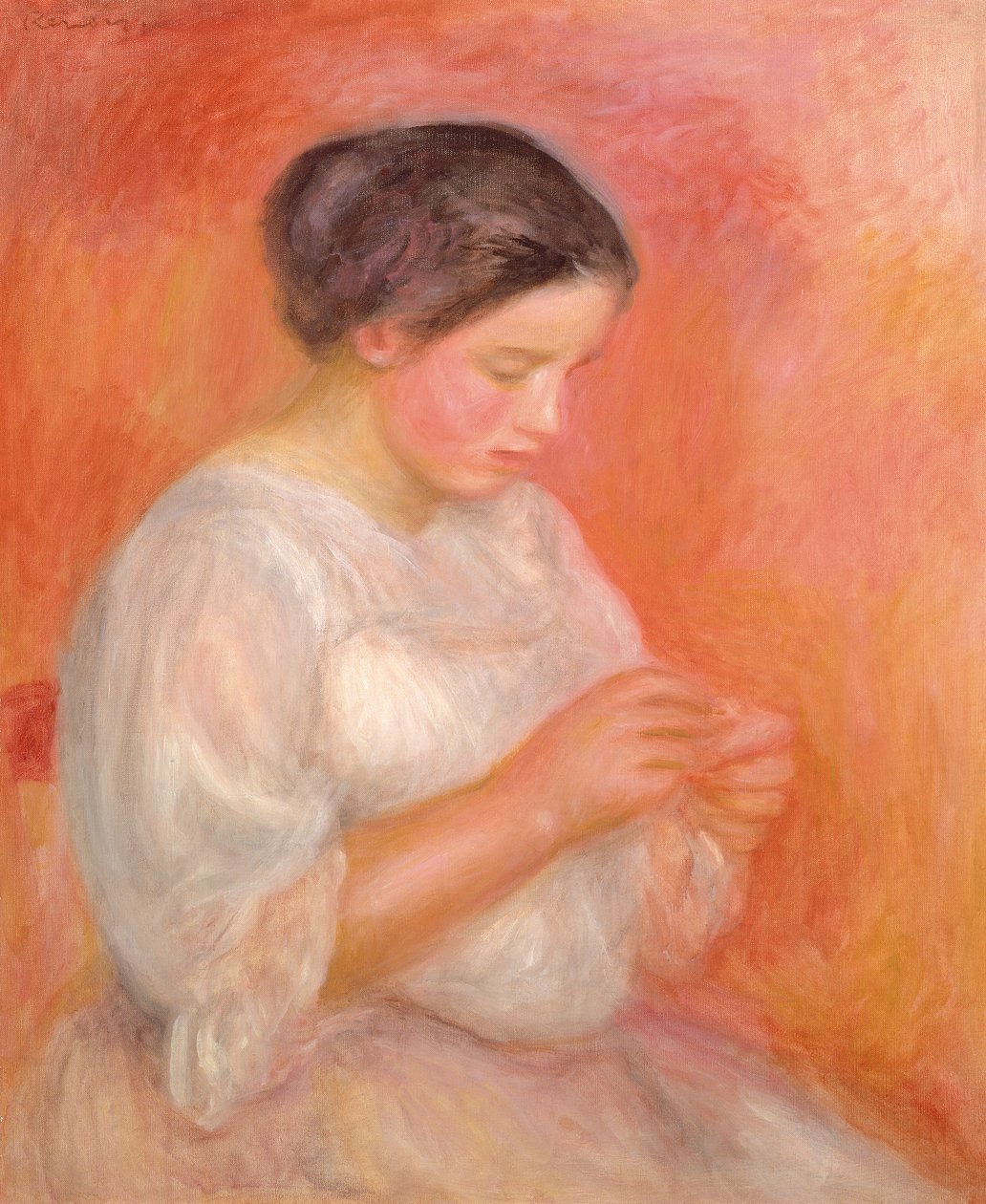 Costura Mulher de Pierre Auguste Renoir