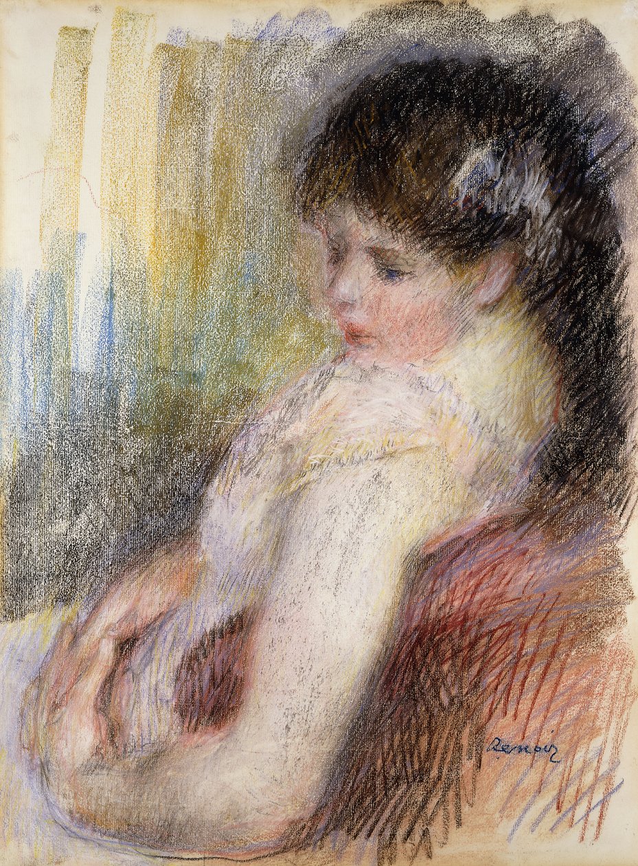 Mulher sentada; Mulher sentada, 1879 de Pierre Auguste Renoir