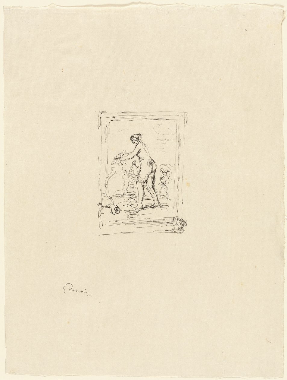 Mulher com videira, 2ª variante de Pierre Auguste Renoir