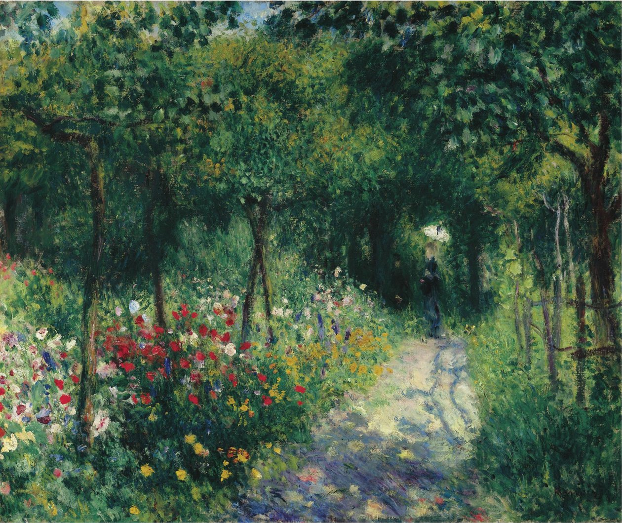 Mulheres no jardim, 1873 de Pierre Auguste Renoir