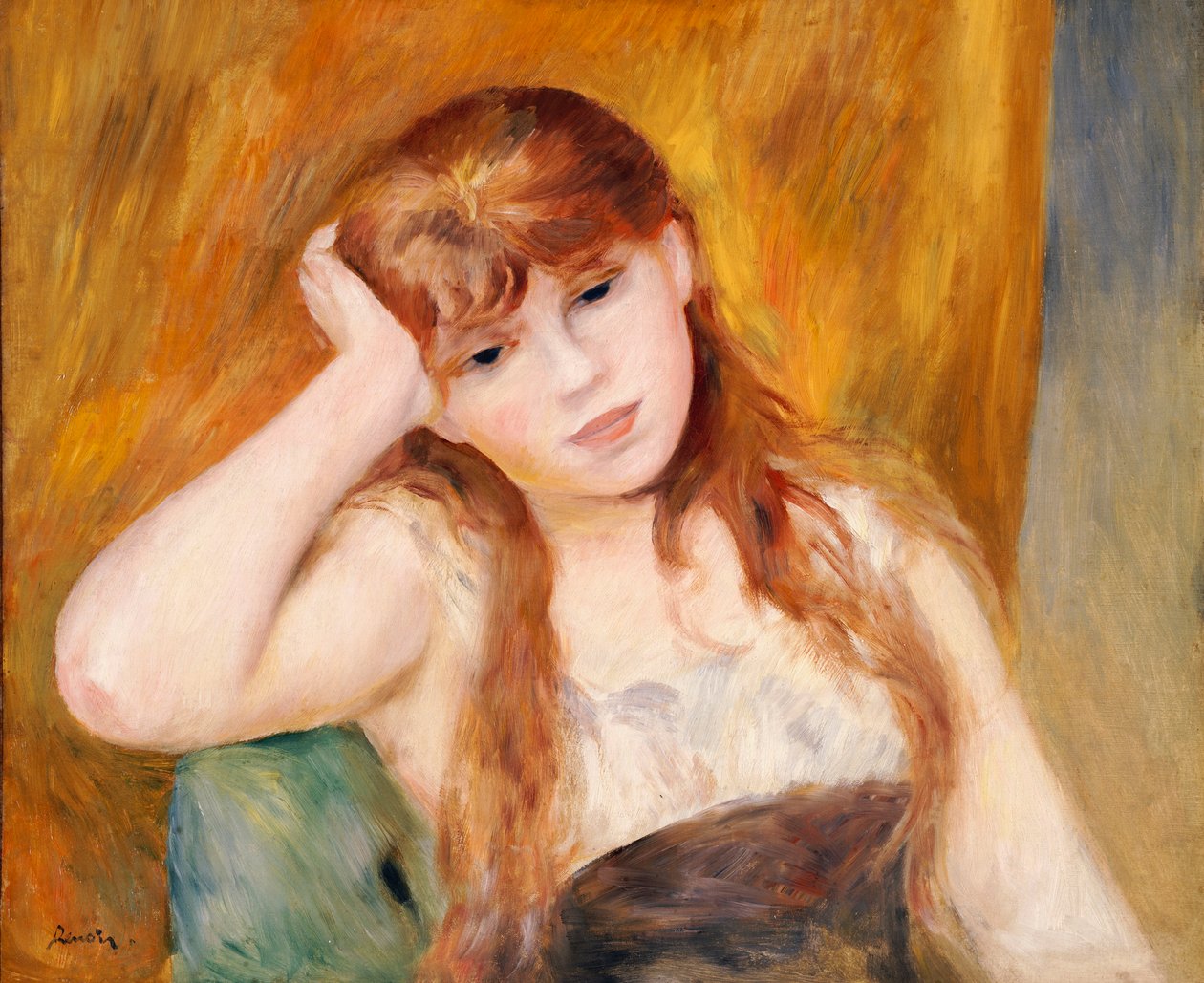 Jovem loira, 1886 de Pierre Auguste Renoir