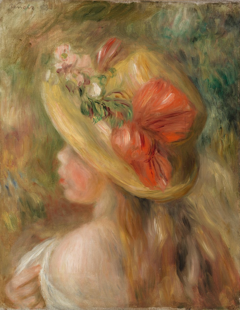 Menina com Chapéu de Pierre Auguste Renoir