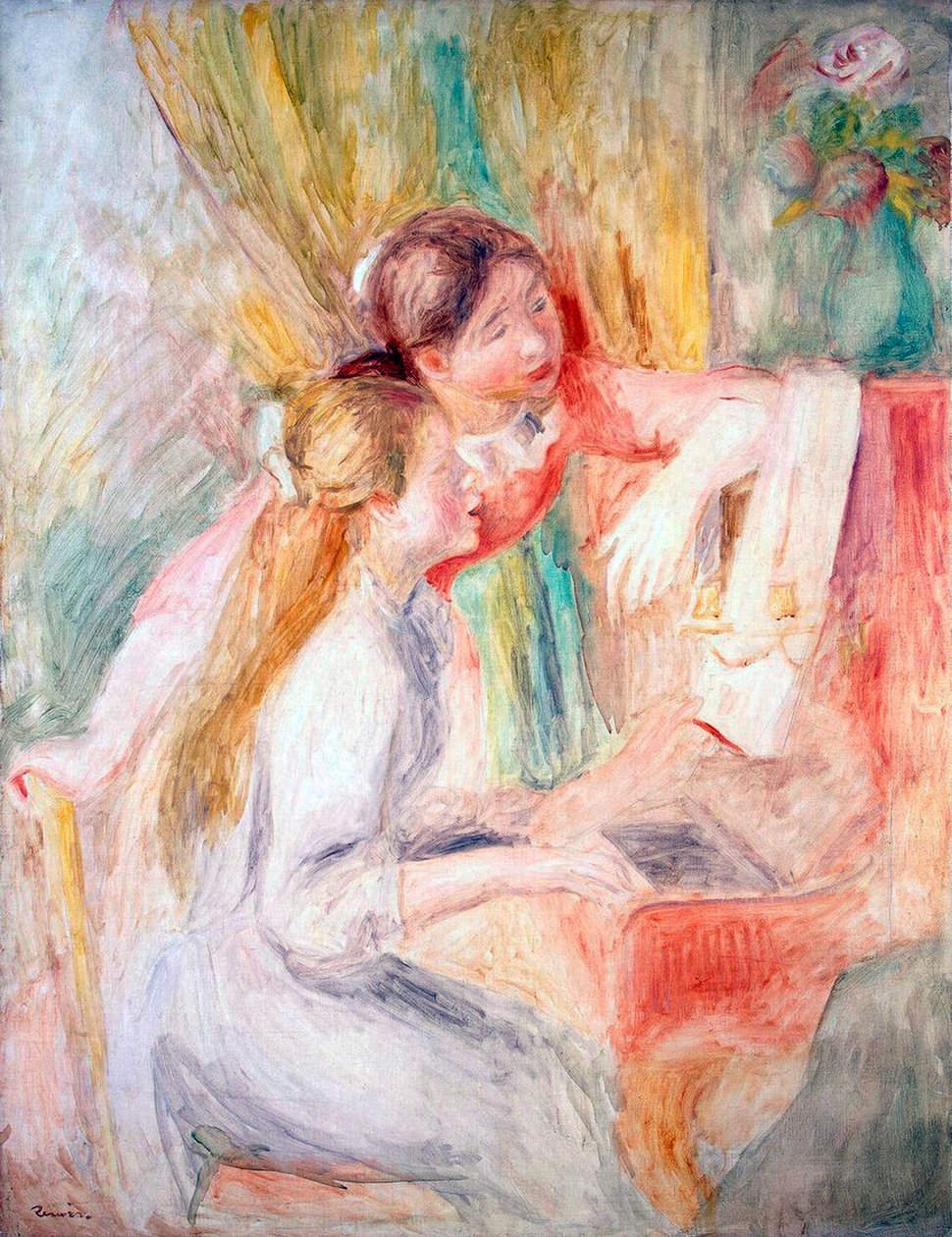 Moças no piano, 1892. de Pierre Auguste Renoir