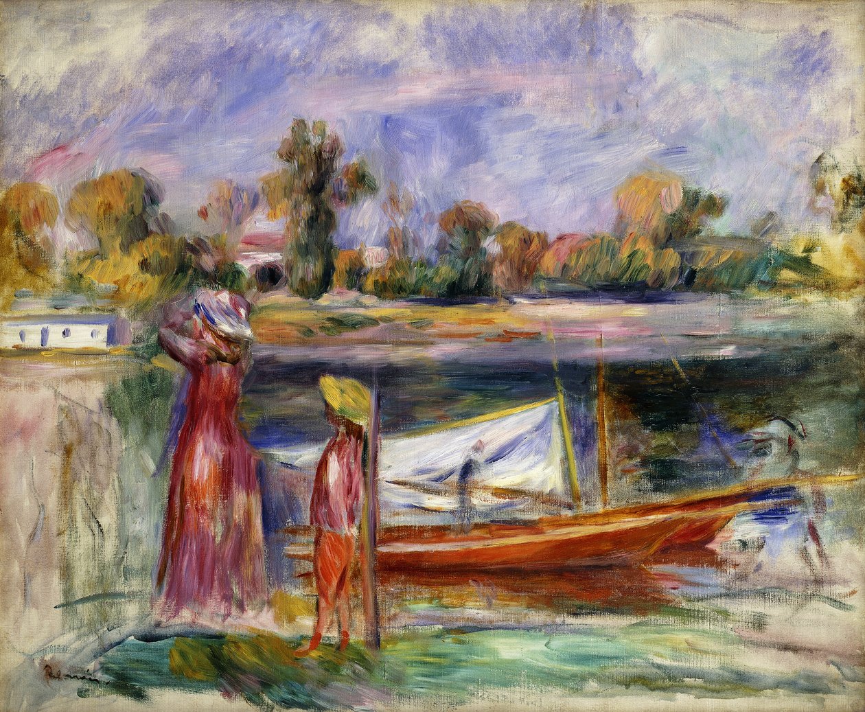 Moças em Argenteuil; Moças em Argenteuil, c. 1896 de Pierre Auguste Renoir