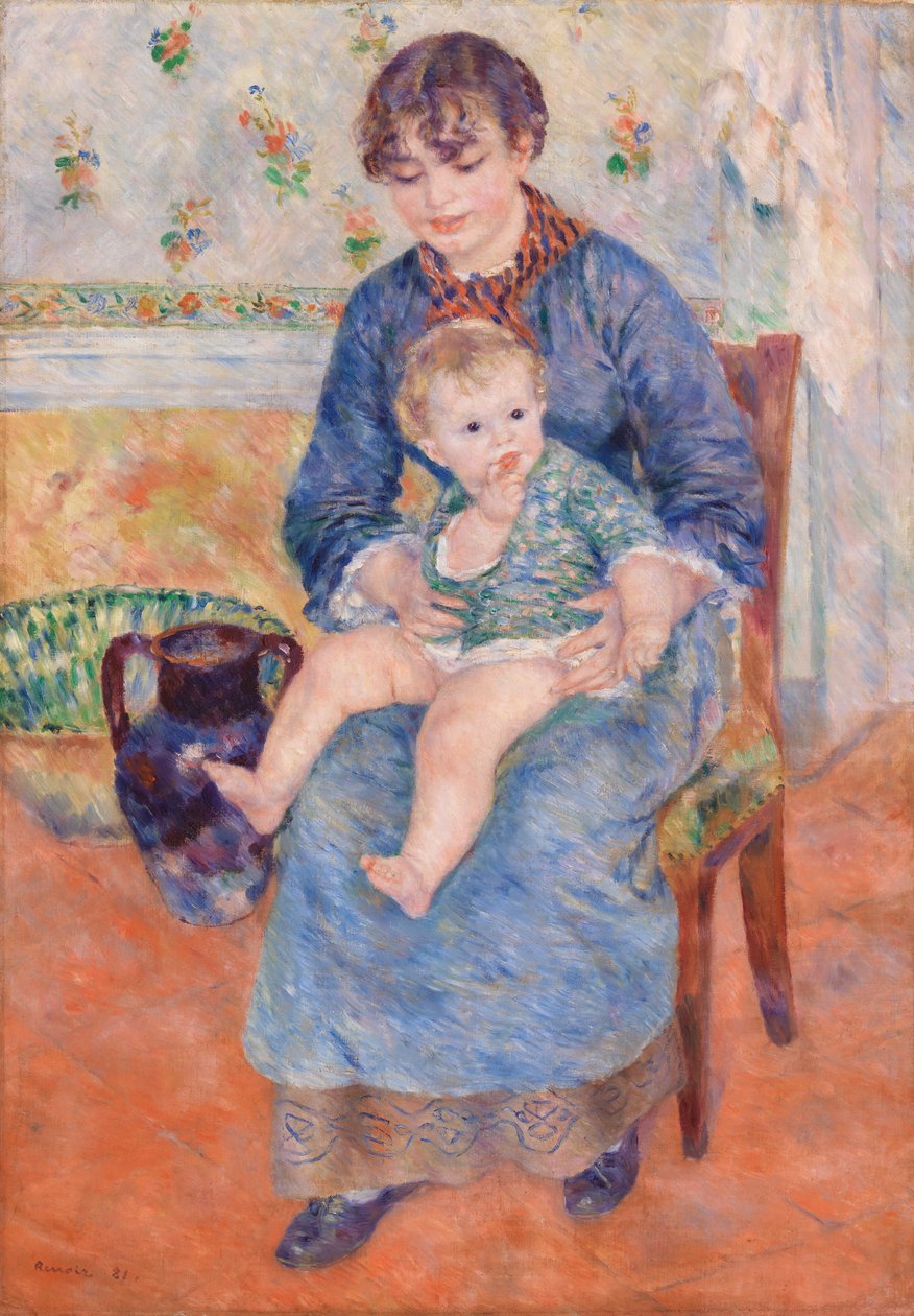 Mãe jovem de Pierre Auguste Renoir