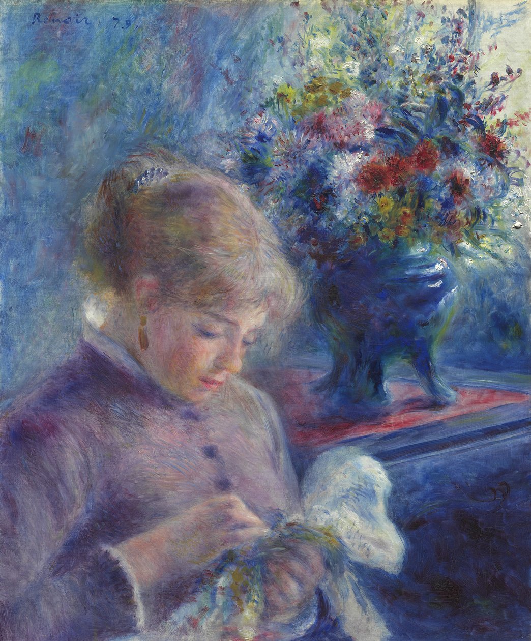 Jovem costura, 1879 de Pierre Auguste Renoir