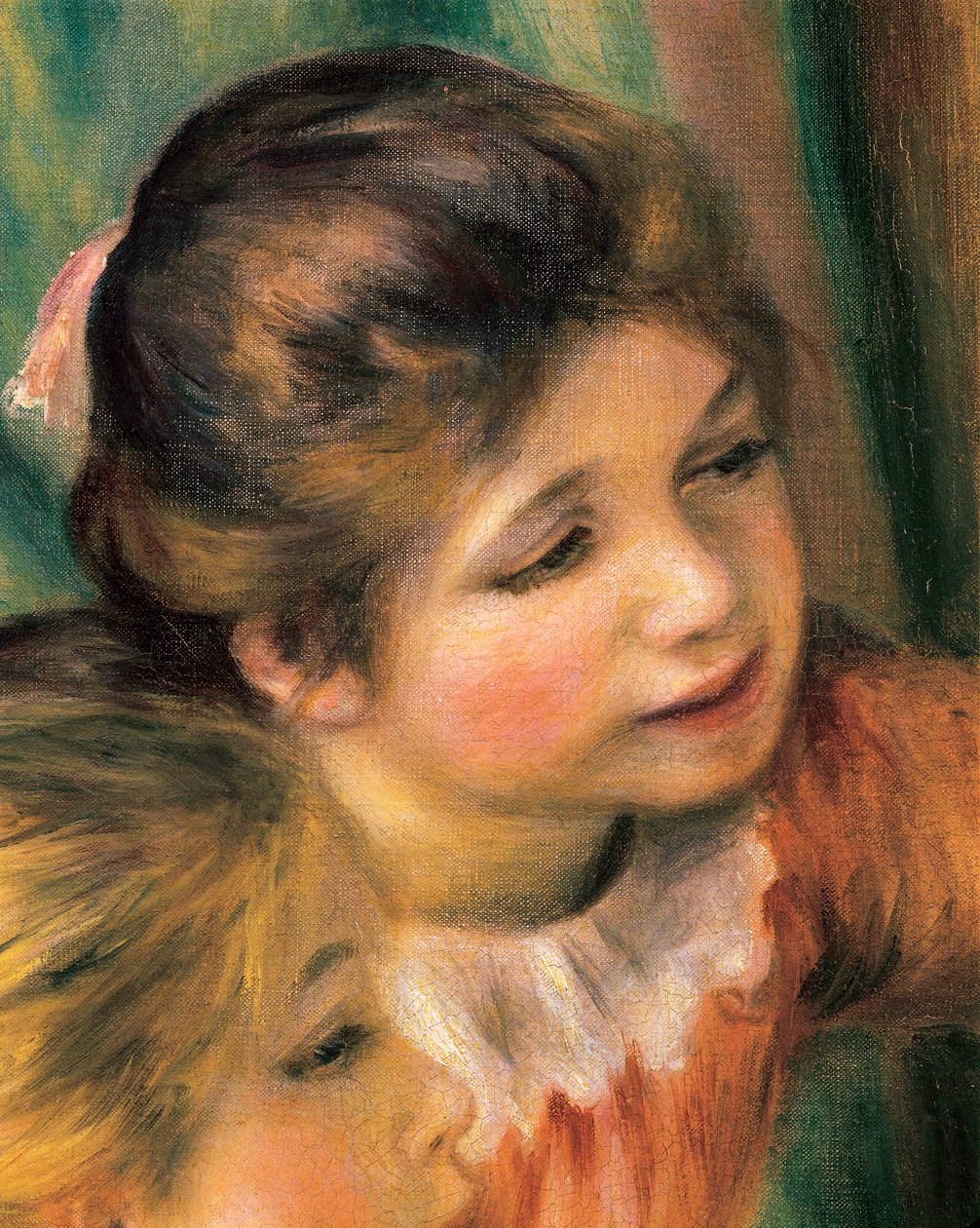 Meninas ao piano, detalhe de Pierre Auguste Renoir