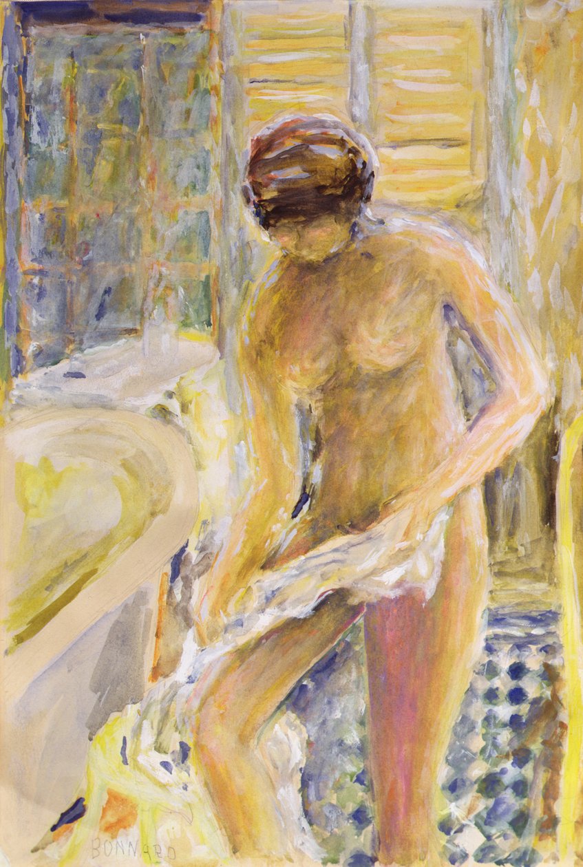 Depois do Banho, c.1933 (gouache) de Pierre Bonnard