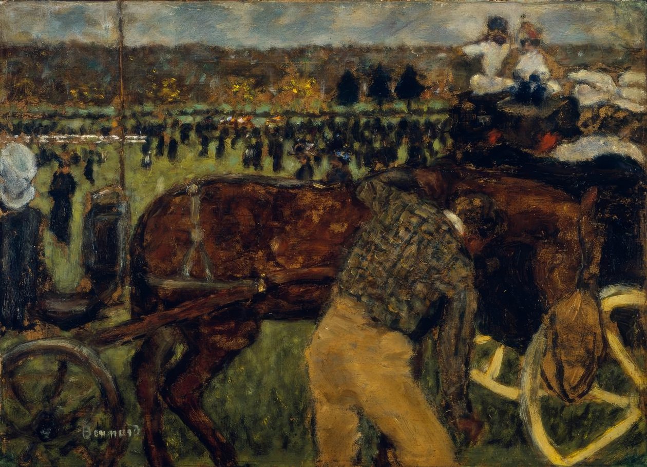No Hipódromo ou Corridas de Longchamp de Pierre Bonnard
